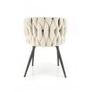 Стул HALMAR K516 светло-бежевый/черный